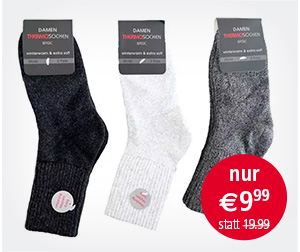 Damen Thermo socken 2er